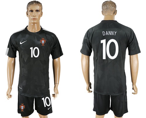 Portugal #10 Danny Away Soccer Country Jersey